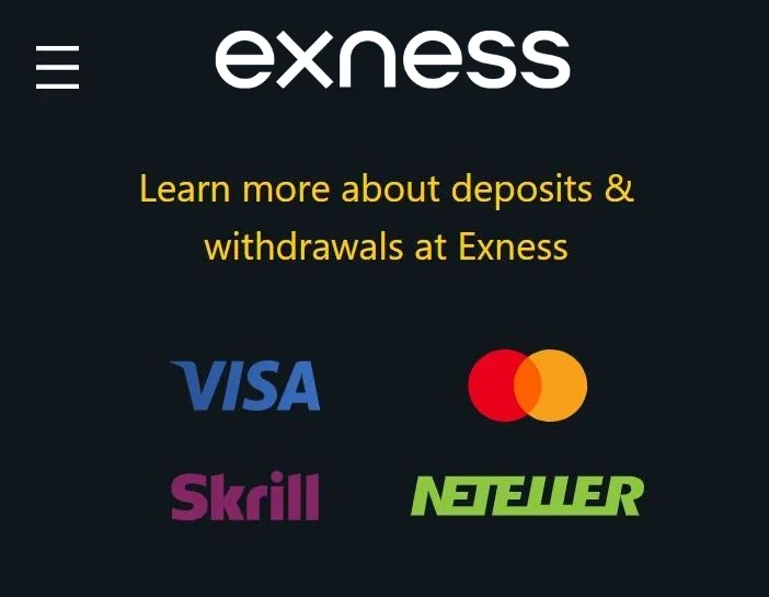 Payment Methods for Deposits: